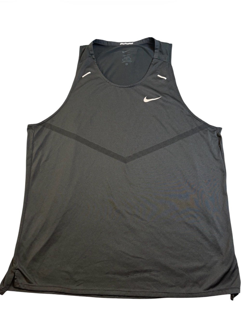 Nike Dri-FIT Rise 365 Running Tank Men’s XL Tall Black CZ9179-010 GUC